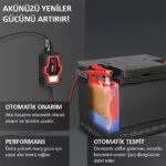 KOBB KBS1A 6V/12V 30Ah Akıllı Akü Şarj ve Akü Bakım / Desülfatör - Görsel 7