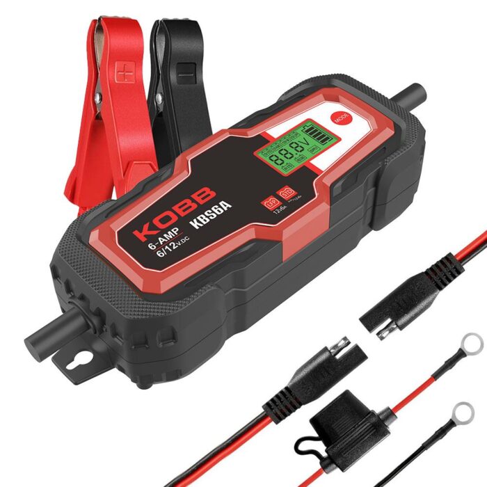 KOBB KBS6A 6/12V 150A Dijital Akü Şarj / Akü Bakım / Desülfatör ve Power Supply - Görsel 1