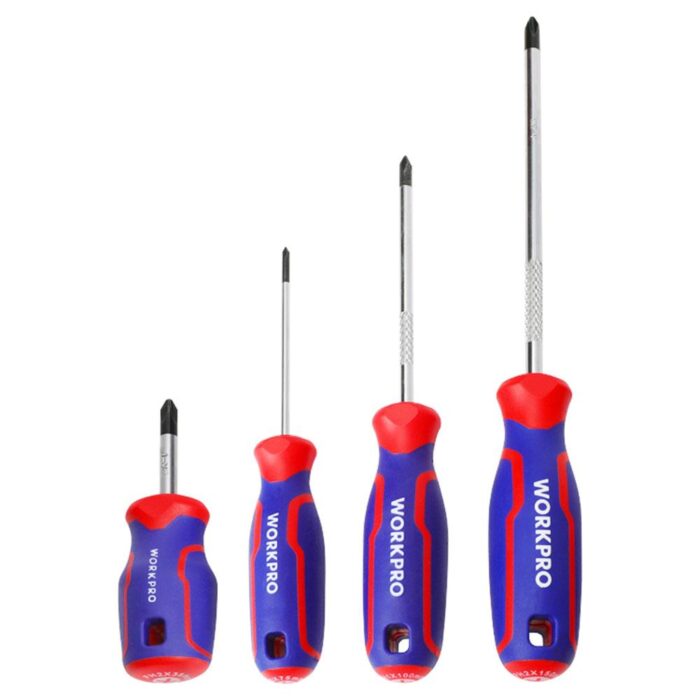 WORKPRO WP200505 8 Parça Profesyonel CR-V Manyetik Tornavida Seti - Görsel 3