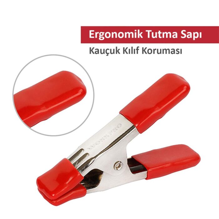 WORKPRO WP232006 25mm Metal Mandal/İşkence - Görsel 3