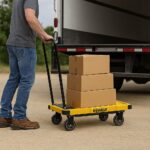 DEWALT DWT710 200Kg Profesyonel Katlanabilir Dört Tekerlekli Yük ve Paket Taşıma Arabası - Görsel 10