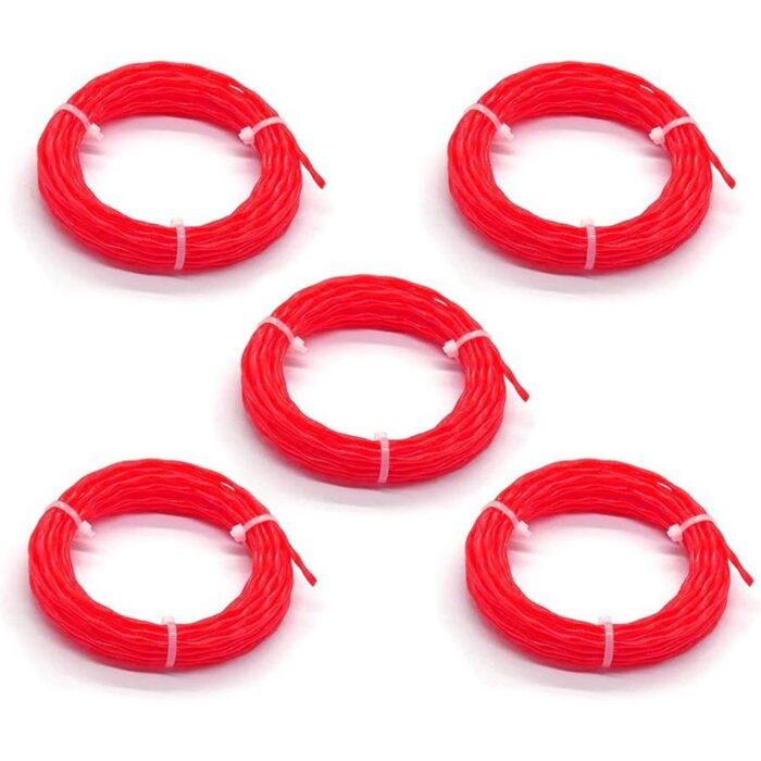 WORX WA0209 WG185E/WG186E İçin 2.4mm 20 Metre (5x 4m) PRO-GRADE Spiral Burgulu Yedek Misina - Görsel 2