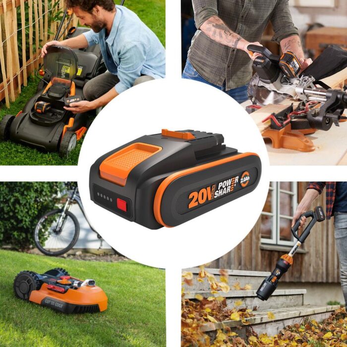 WORX WA3639 20Volt 2.0Ah. Li-ion PowerShare Yedek Akü - Görsel 3