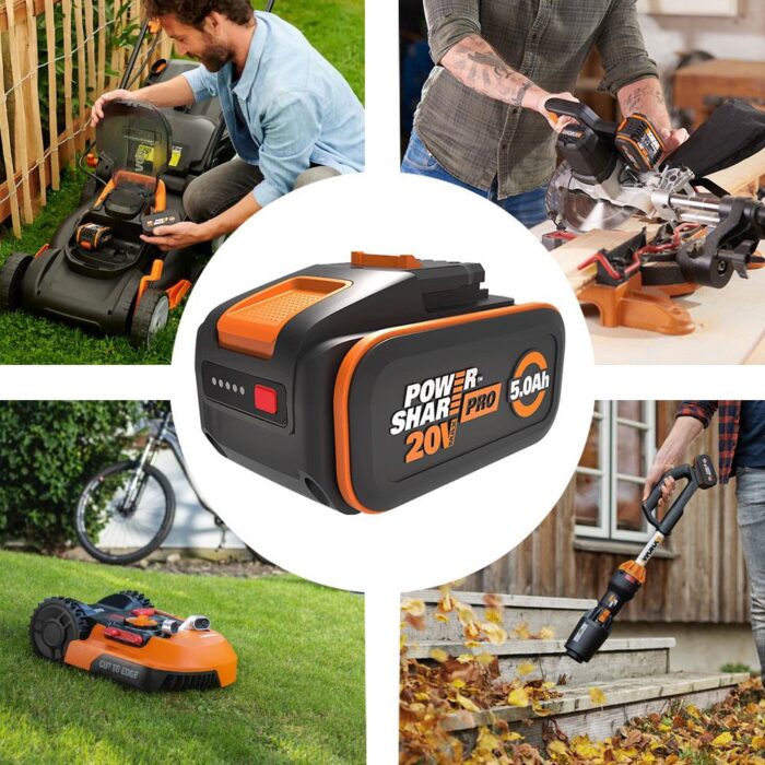 WORX WA3645 20Volt 5.0Ah Li-ion PowerShare Pro Yedek Akü - Görsel 3