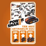 WORX WA3645 20Volt 5.0Ah Li-ion PowerShare Pro Yedek Akü - Görsel 5