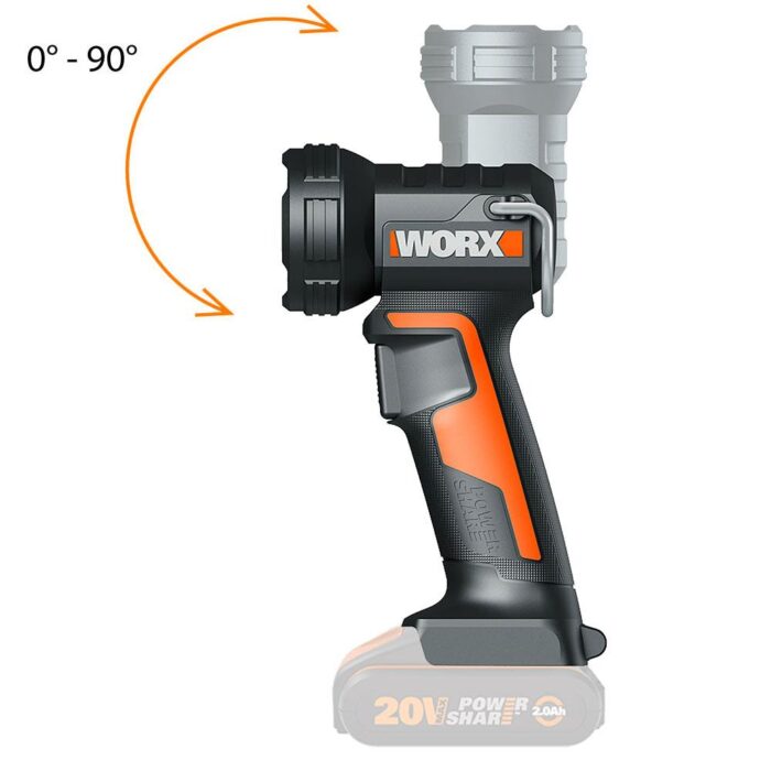 Worx WX025.9 20Volt 160/350 Lümen Profesyonel Çok Fonksiyonlu Led Fener (Akü Dahil Değildir) - Görsel 2