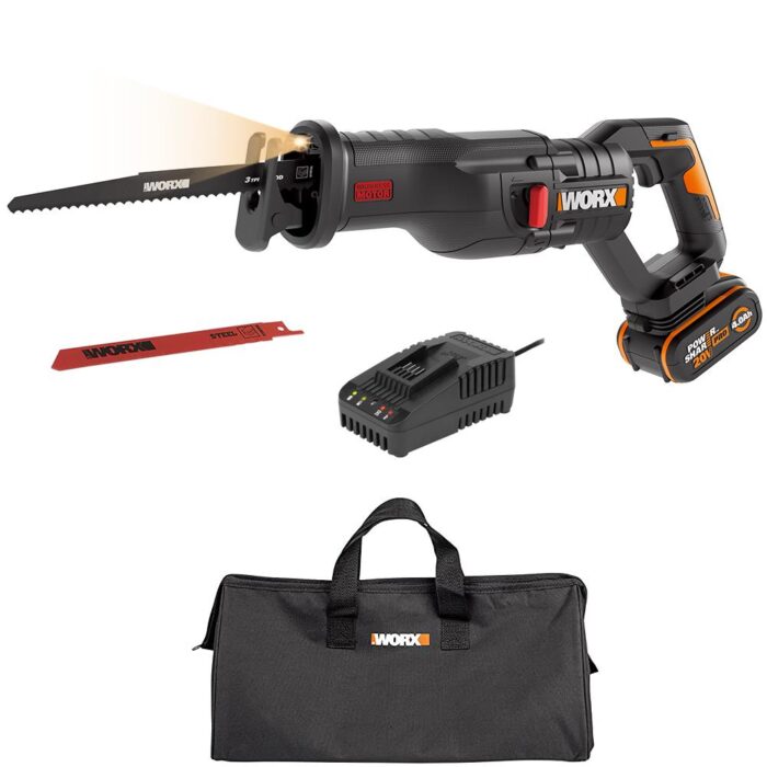 WORX WX516 20Volt 4.0Ah. Li-ion Kömürsüz Profesyonel Tilki Kuyruğu Testere - Görsel 1