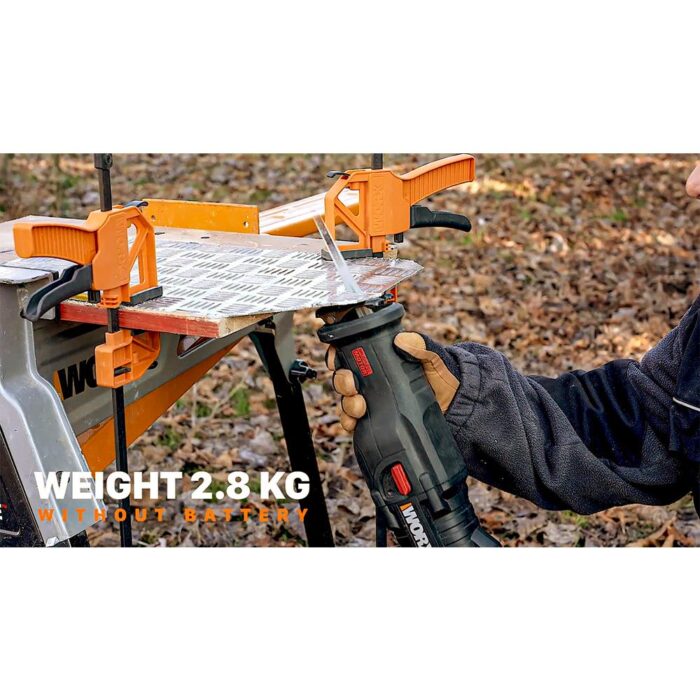 WORX WX516 20Volt 4.0Ah. Li-ion Kömürsüz Profesyonel Tilki Kuyruğu Testere - Görsel 9