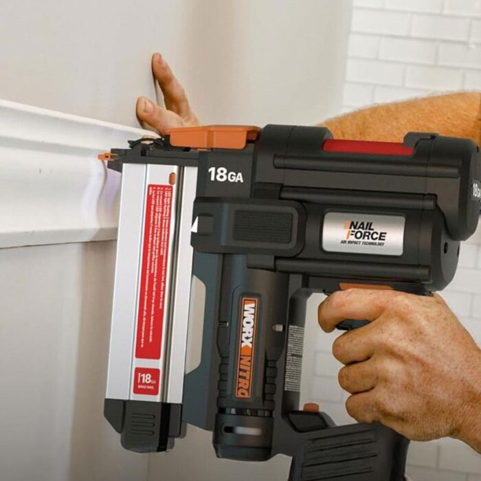 WORX WX842.9 20Volt 15-50mm Profesyonel Şarjlı Çivi Çakma Makinesi + 2700 Adet Yedek Çivi (Akü Dahil Değildir) - Görsel 6