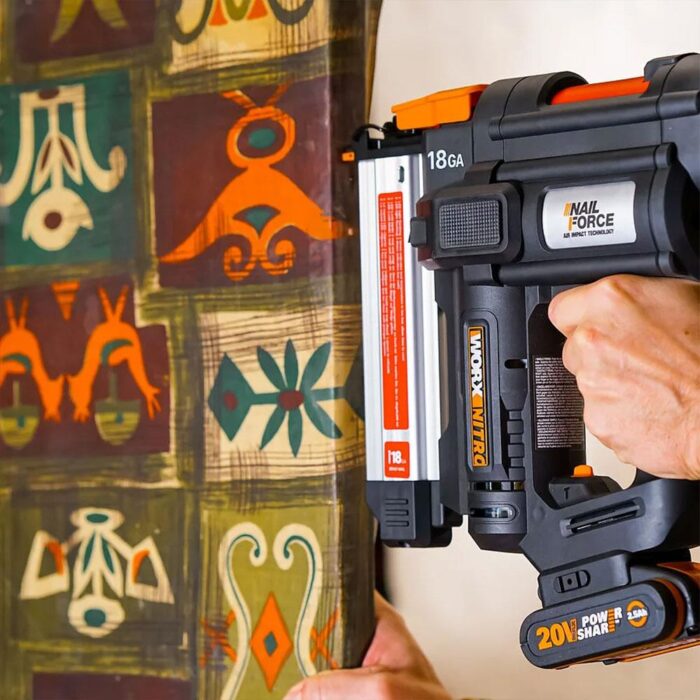 WORX WX842.9 20Volt 15-50mm Profesyonel Şarjlı Çivi Çakma Makinesi + 2700 Adet Yedek Çivi (Akü Dahil Değildir) - Görsel 9