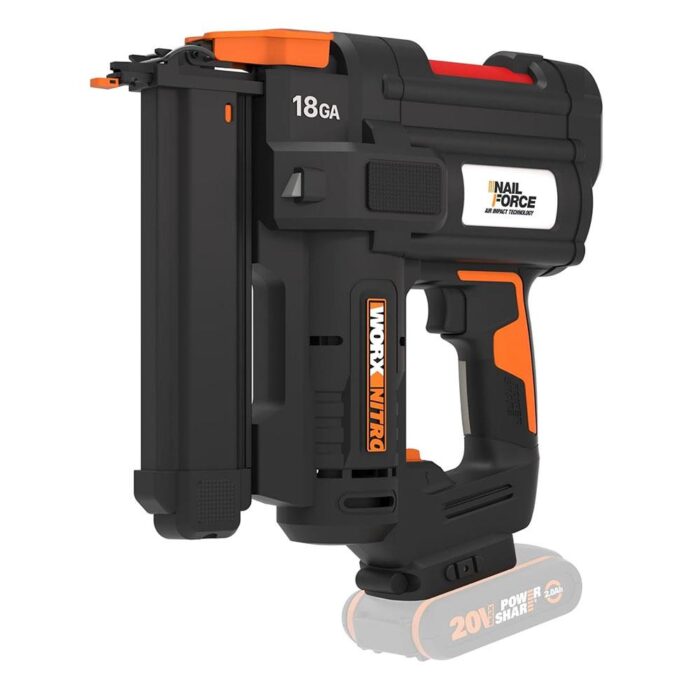 WORX WX844.9 20Volt 16-40mm Profesyonel Şarjlı Zımba Makinesi + 2700 Adet Yedek Zımba (Akü Dahil Değildir) - Görsel 2