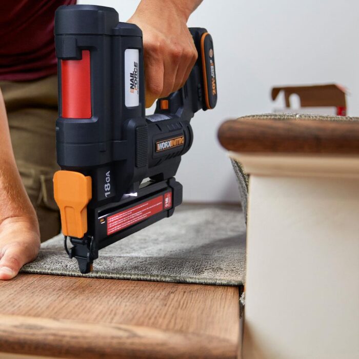 WORX WX844.9 20Volt 16-40mm Profesyonel Şarjlı Zımba Makinesi + 2700 Adet Yedek Zımba (Akü Dahil Değildir) - Görsel 4