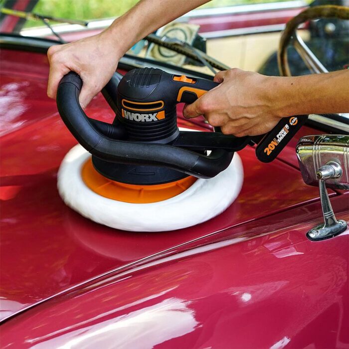 WORX WX856.9 20Volt 254MM Şarjlı Orbital Polisaj Makinesi (Akü Dahil Değildir) - Görsel 4