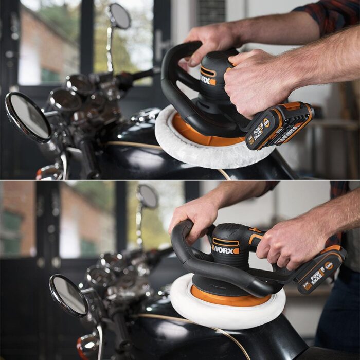 WORX WX856.9 20Volt 254MM Şarjlı Orbital Polisaj Makinesi (Akü Dahil Değildir) - Görsel 9