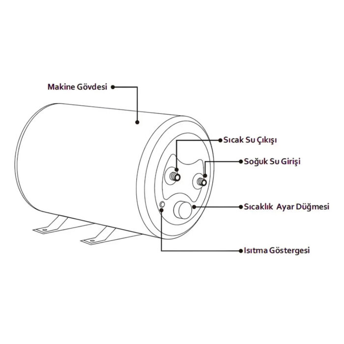 Werd E-Boiler 10L 12 Volt Karavan Su Isıtıcı - Görsel 6